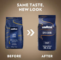 Lavazza Super Crema Whole Bean Espresso Coffee, 2.2-Pound, Vacuum-Sealed